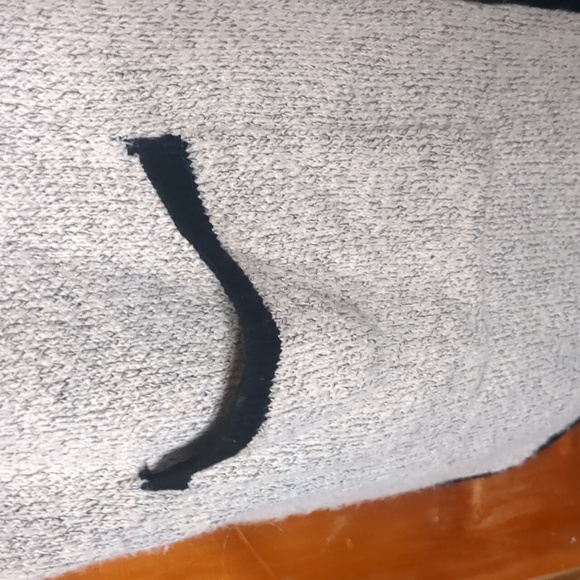 ORANGE FASHION VILLAGE* hooded sweater duster gray outlined in black w/ - Picture 7 of 9